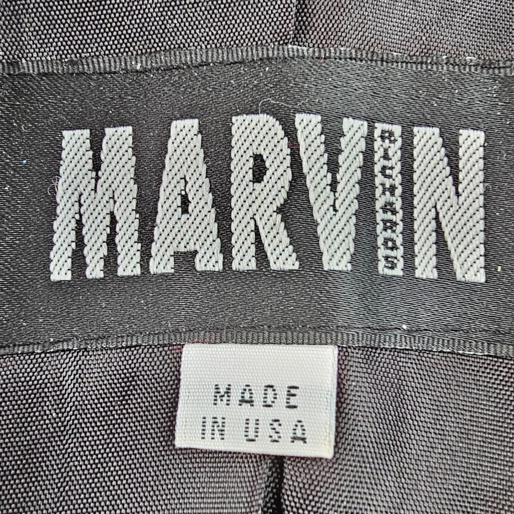 Marvin Richards Wool Hooded Coat Women' Medium Gray Long Sleeve Button Front USA - Picture 9 of 11